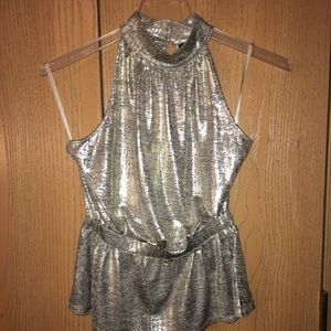 Gold/Silver shimmer halter